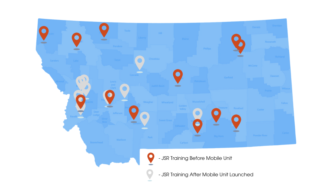 JSR Mobile Training Map